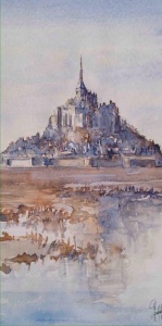 Mont Saint Michel (blue tone)